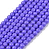 Painted Glass Bead Strands X-DGLA-S071-8mm-B41-4