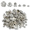50Pcs Tibetan Style Alloy Bead Caps FIND-YW0009-09-2