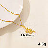 304 Stainless Steel Serpentine Pendant Necklaces RN6163-8-1