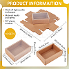 Rectangle Kraft Paper Drawer Boxes LS-CON-WH0089-119B-2