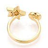 Star Brass Micro Pave Cubic Zirconia Cup Peg Ring Settings LS-KK-N274-06G-3
