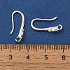 Rack Plating Brass Micro Pave Clear Cubic Zirconia Earring Hooks KK-A231-04S-3