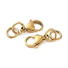 304 Stainless Steel Lobster Claw Clasps STAS-K313-01F-G-2
