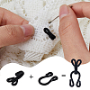 72Pcs 6 Styles Polyester Garment Hook and Eye FIND-DC0005-57-4