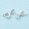 925 Sterling Silver Ice Pick Pinch Bails STER-Z001-121S-03-4