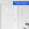 Acrylic TOILET Sign Stickers DIY-WH0569-66A-01-6