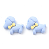 Opaque Resin Puppy Cabochons CRES-S304-63-2