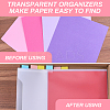 Plastic Stationery Storage Pockets AJEW-GF0009-32-7
