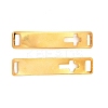 201 Stainless Steel Connector Charms STAS-D244-31G-E-1