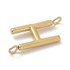 304 Stainless Steel Letter Connector Charms STAS-M108-01G-08-2