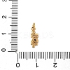 304 Stainless Steel Micro Pave Cubic Zirconia Charms STAS-D364-01G-4