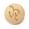 Golden Tone Brass Letter Stamps KK-R005-01X-1