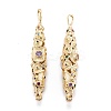 Real 18K Gold Plated Brass Micro Pave Cubic Zirconia Pendants X-ZIRC-M114-54G-2