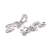 Eco-Friendly Brass Micro Pave Cubic Zirconia Pendants KK-K265-01P-G-2