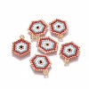 MIYUKI & TOHO Handmade Japanese Seed Beads Pendants SEED-A029-HB20-1
