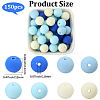 Rubberized Style Imitated Silicone Acrylic Beads MACR-PA0001-06B-02-2