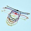 5Pcs Nylon Thread Bracelets BJEW-FS00020-7