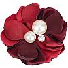 Cloth 3D Flower Brooch Pin JEWB-WH0022-92A-1