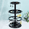3-Tier Rotatable Round Acrylic Jewelry Display Tower with Tray EDIS-WH0015-13A-5