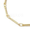 Brass Bar Link Chain Bracelets for Women Men BJEW-JB10274-01-3