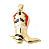 Brass Enamel Pendants KK-A296-48C-G02-1