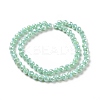 Electroplate Opaque Glass Beads Strands EGLA-H101-01-3