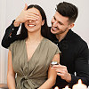 Round Wooden Couple Ring Storage Boxes with Velvet Inside AJEW-WH0513-26C-5