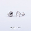 Stainless Steel Micro Pave Clear Cubic Zirconia Cartilage Earrings for Women Men WG126FA-13-1