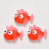 Translucent Frosted Resin Cabochons X-CRES-N022-14-1