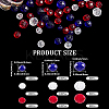900Pcs 9 Styles Independence Day Theme Transparent Electroplate Glass Beads Strands EGLA-SP0001-27-2