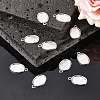Tibetan Style Antique Silver Alloy Flat Oval Pendant Cabochon Settings LS-TIBEP-M022-36AS-5
