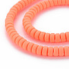 Handmade Polymer Clay Beads Strands LS-CLAY-N008-39-4