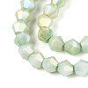 Anti-Tarnish Electroplate Bicone Glass Beads Strands EGLA-T021-4mm-16-09-3