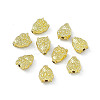 Rack Plating Alloy Beads PALLOY-I216-41LG-3