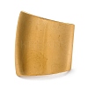 Anti-Tarnish 304 Stainless Steel Trapezoid Open Cuff Rings RJEW-M047-01G-3