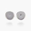 Non-Tarnish Eco-Friendly 316 Surgical Stainless Steel Stud Earring Settings LS-X-STAS-F181-01P-10mm-1