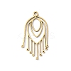 201 Stainless Steel Filigree Pendants STAS-K298-05G-1