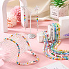 7 Strands 7 Colors Electroplate Glass Beads Strands GLAA-TA0001-72-8