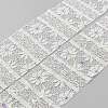 Polyester Flower Lace Ribbons with Paillettes OCOR-WH20048-04C-2
