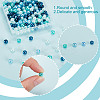 200Pcsg Ocean Mix Pearlized Glass Pearl Beads HY-HY0001-03B-5