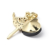Real 18K Gold Plated Rack Plating Brass Micro Pave Clear Cubic Zirconia Pendants KK-C015-15G-03-3