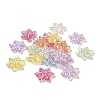 Christmas Snowflake UV Plating Luminous Rainbow Iridescent Acrylic Beads LACR-R001-07A-2