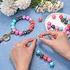 WEWAYSMILE 50Pcs 5 Styles 15mm Silicone Round Beads Making Kit JX489A-7