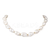 Natural Baroque Pearl Keshi Pearl Beaded Necklaces for Women NJEW-JN05870-2