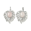 Natural Rose Quartz Pendants G-L623-04P-10-1