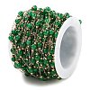 Handmade Round Dyed Natural Malaysia Jade Beaded Chains CHS-P019-08G-E-3
