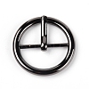 Flat Round Alloy Single Prong Roller Buckles FIND-WH0077-55-1