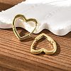 Brass Huggie Hoop Earrings EJEW-F245-05G-3