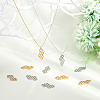 20Pcs 2 Colors 201 Stainless Steel Filigree Joiners STAS-DC0011-46-5