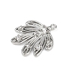 Brass Pave Clear Cubic Zirconia Pendants LS-KK-L238-30P-2